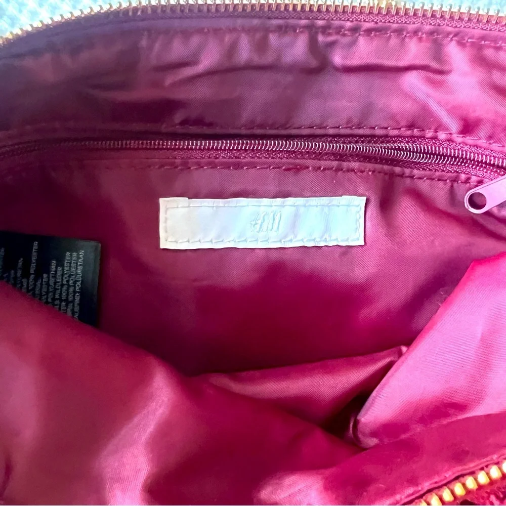 Fringe Burgundy Shoulder Bag - Picture 3 of 3